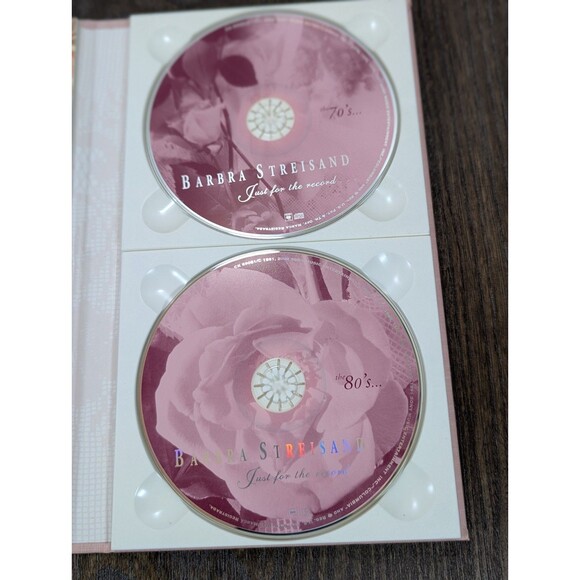 1991 Boxed Disc Set Barbra Streisand CDs Just for the Record Hits 1960s-1980s - Picture 4 of 14